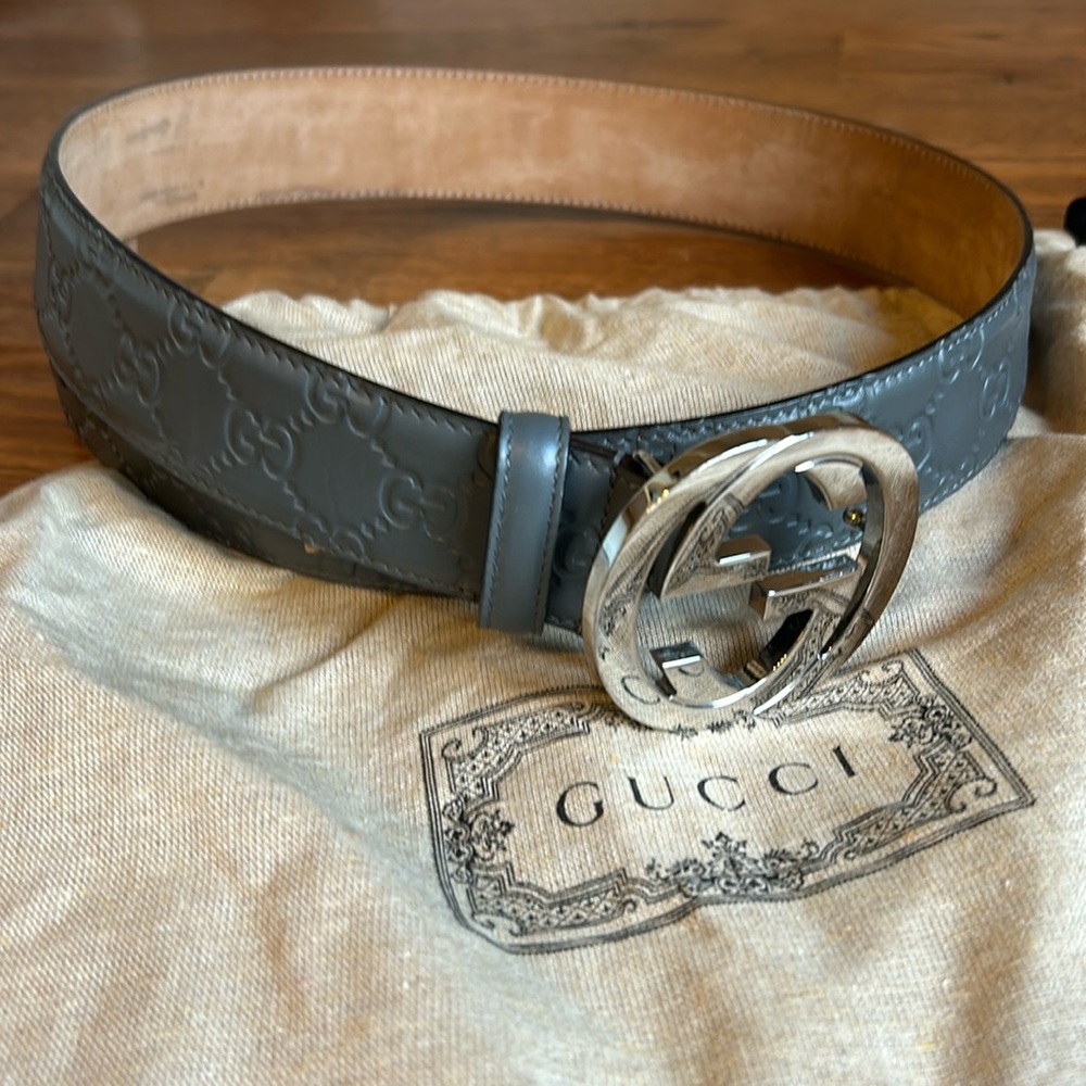 Classic Gucci Silver Belt